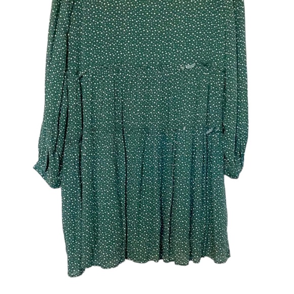 Anthropologie Maeve Esther Spotty Tiered Tunic Dress Green/Blue Boho Size Small - Picture 8 of 11